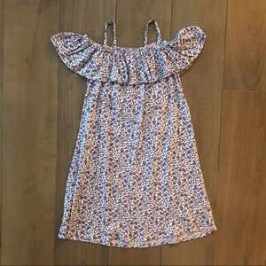 Girl’s Pink and Purple Flowered Dress- size 8/10